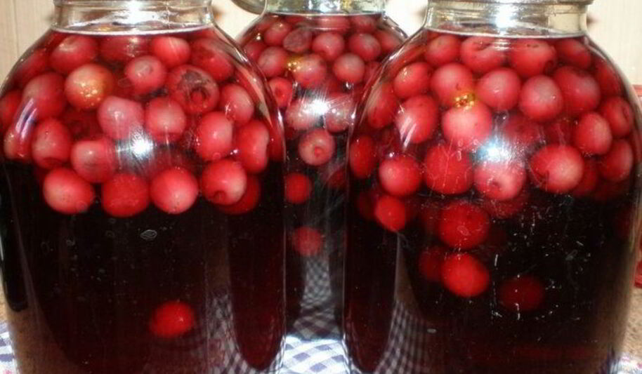 Рецепт компота иза черешен с косточками ны зиму