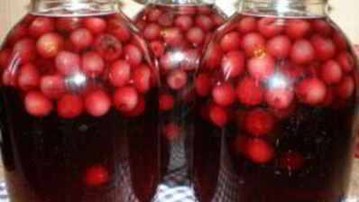 компот из черешни с косточками на зиму