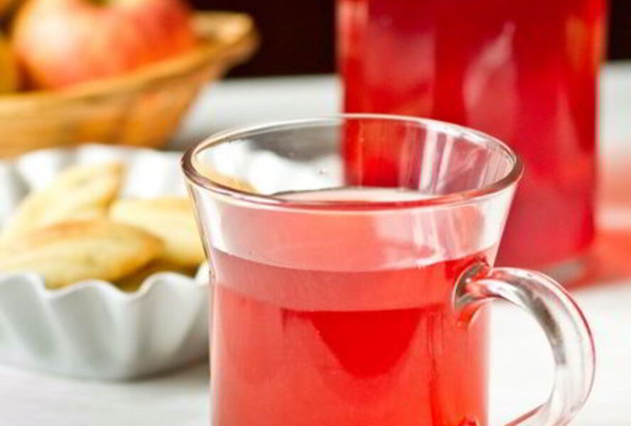 Компот из клубники и клюквы