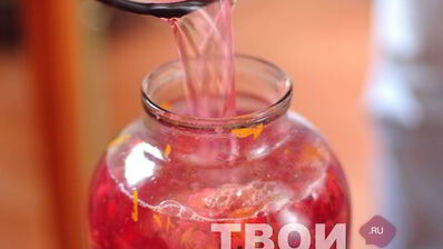 компот из красной смородины с апельсином