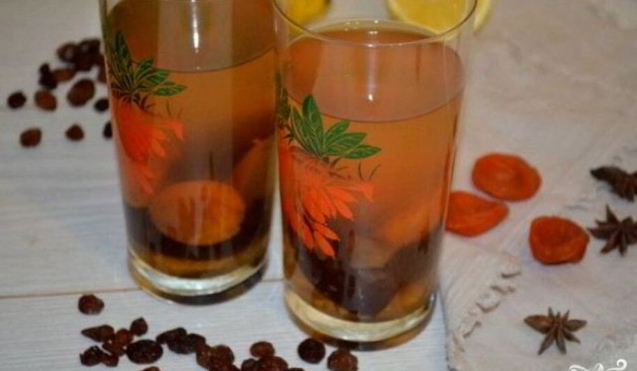 Рецепт компота из кураги и чернослива и изюма