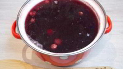 компот из малины и вишни