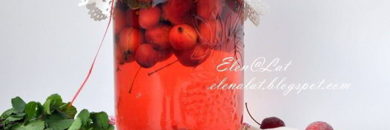 Компот из райских яблок с мятой