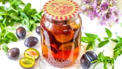 компот из сливы на зиму без стерилизации