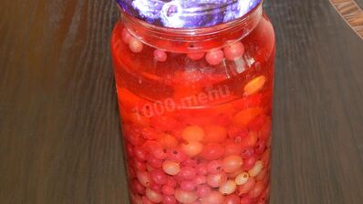 компот из смородины и крыжовника на зиму