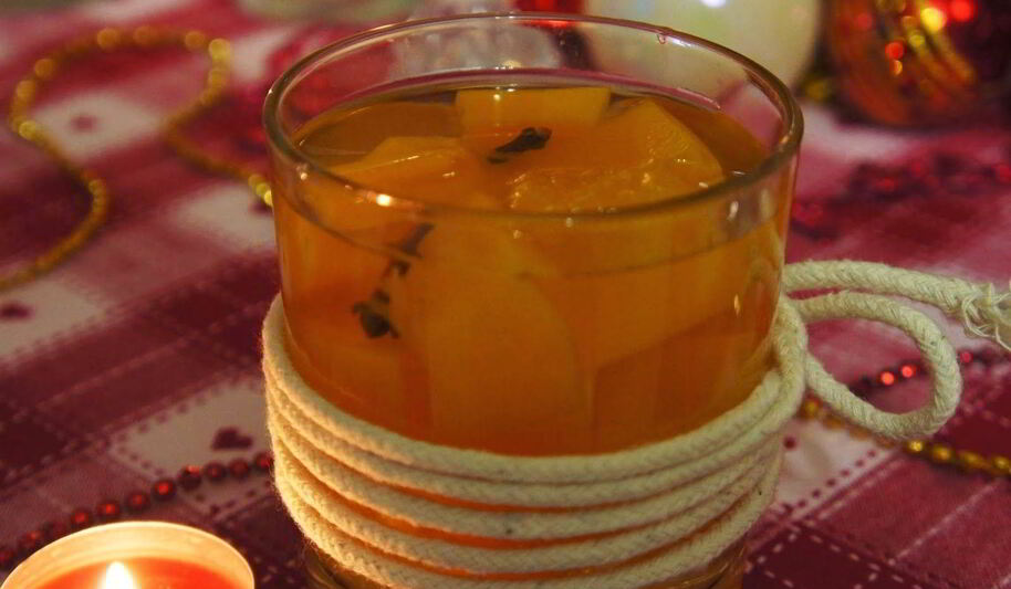 Рецепт компота из тыквы с апельсином