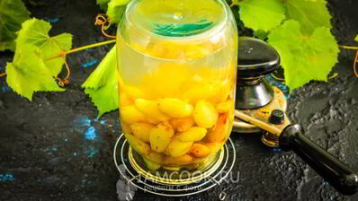 компот из винограда на зиму без стерилизации