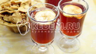 компот из вишни и яблок