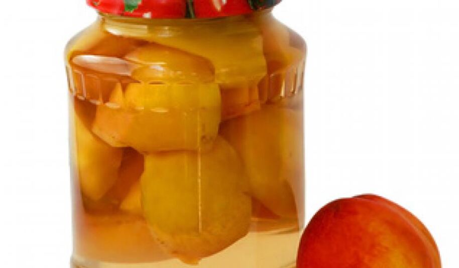 Рецепт персикового компота