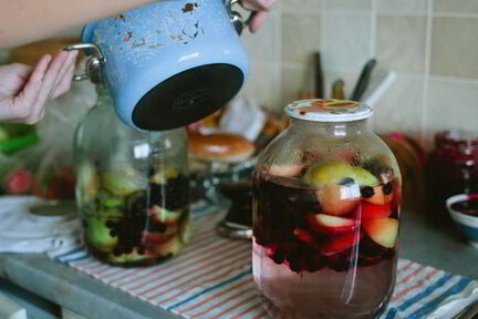 Яблочный компот из свежих яблок