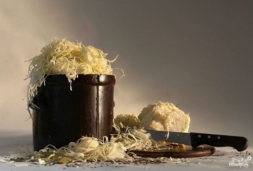 Квашеная капуста в бочке