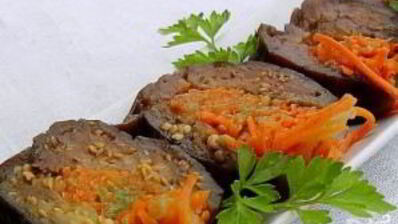 квашеные баклажаны с морковкой и чесноком