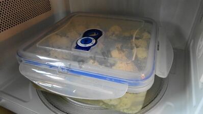 быстромаринованная цветная капуста в микроволновке