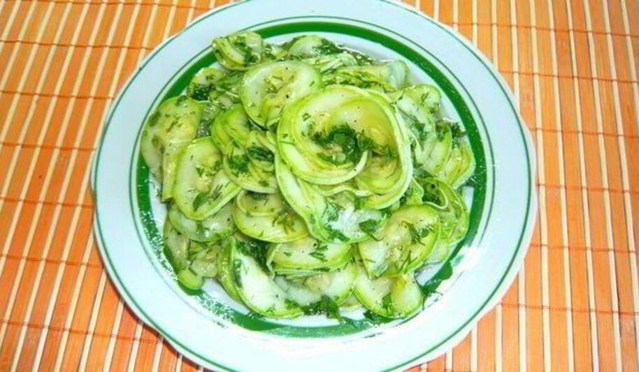 Рецепт быстрых маринованных кабачков мгновенного поедания