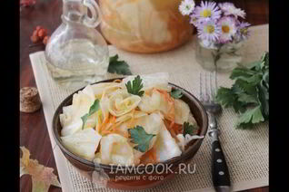Капуста, маринованная кусочками