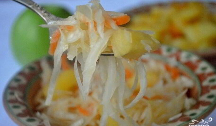 Рецепт капусты маринованной с яблоками