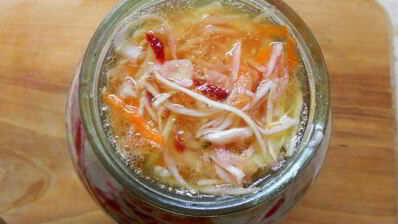 капуста маринованная со свеклой