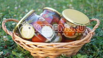 маринованные кабачки с помидорами