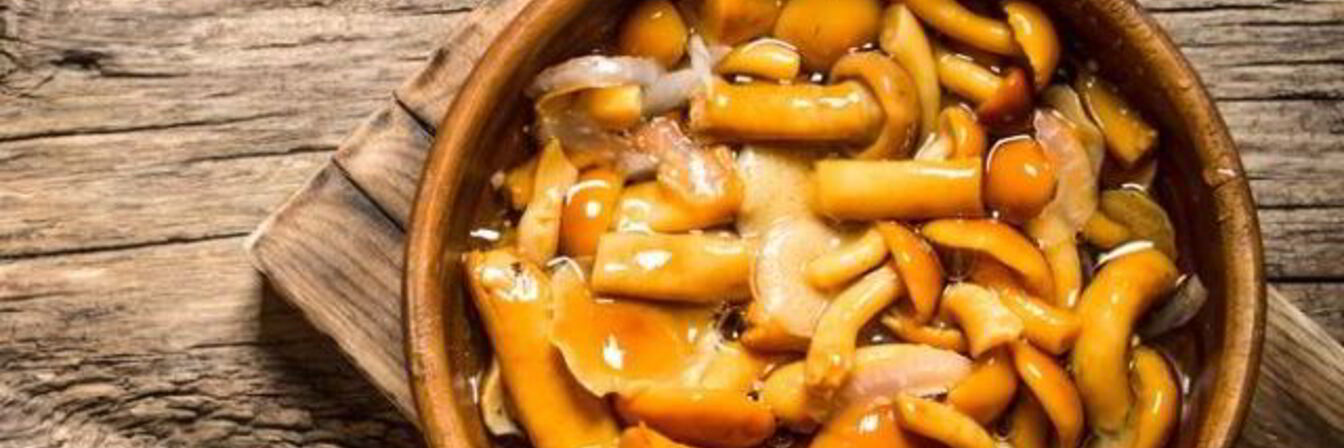 Маринованные опята с корицей