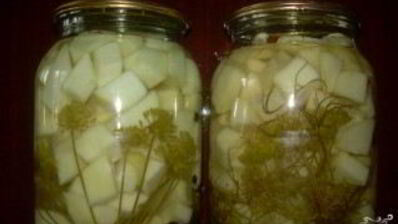 патиссоны, консервированные кусочками