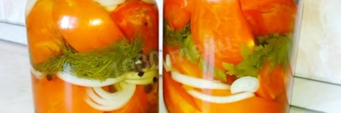 Помидоры дольками с чесноком на зиму