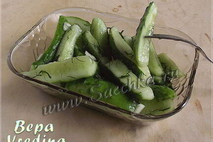 Быстрые малосольные огурцы