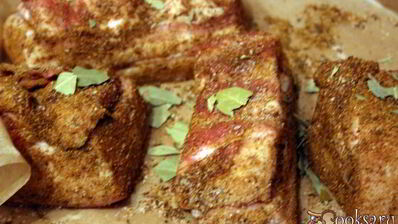 домашнее соленое сало