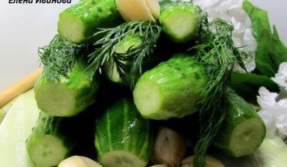 Рецепт малосольных огурчиков в минеральной воде