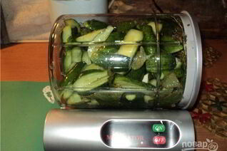 Малосольные огурцы в маринаторе