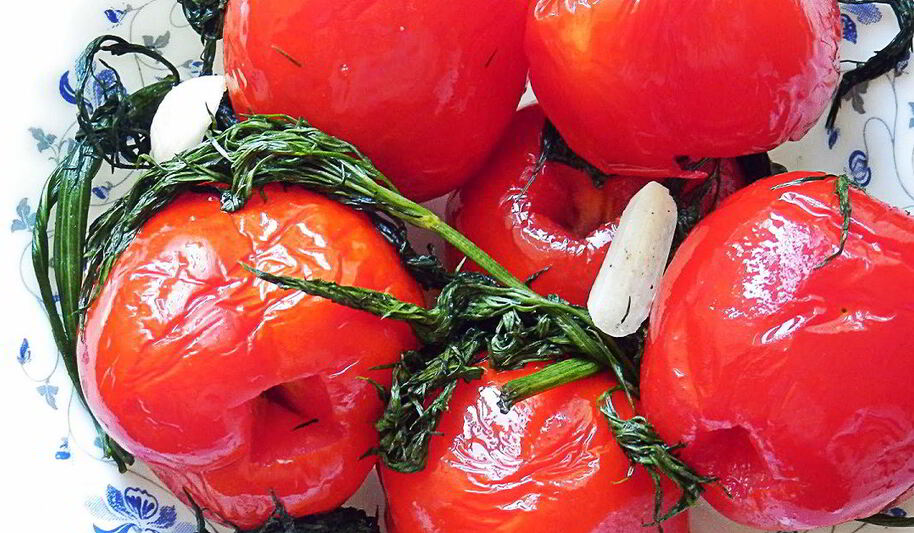 Рецепт малосольных помидоров в пакете