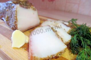 Соленое сало с перцем и чесноком