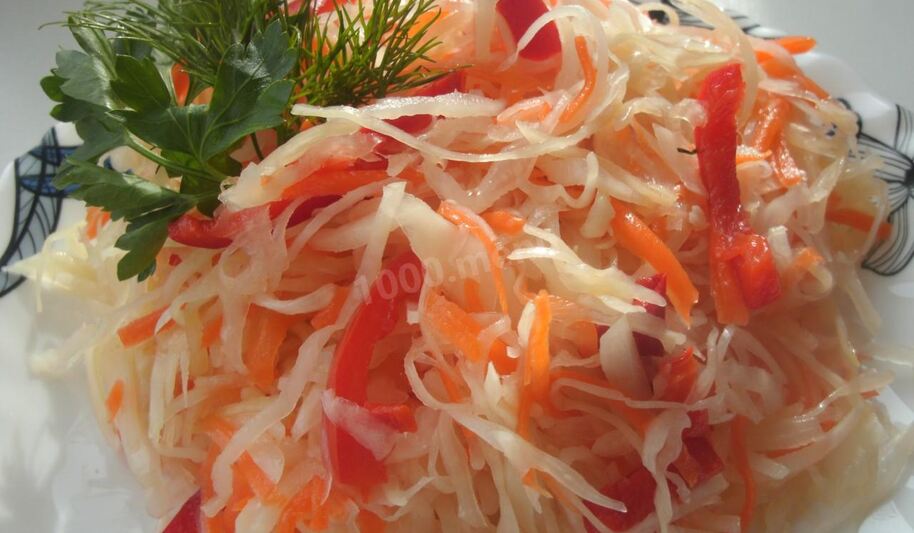 Рецепт суточной капусты с чесноком