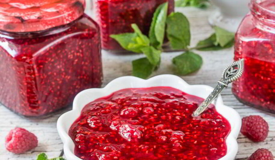 Рецепт быстрого малинового варенья