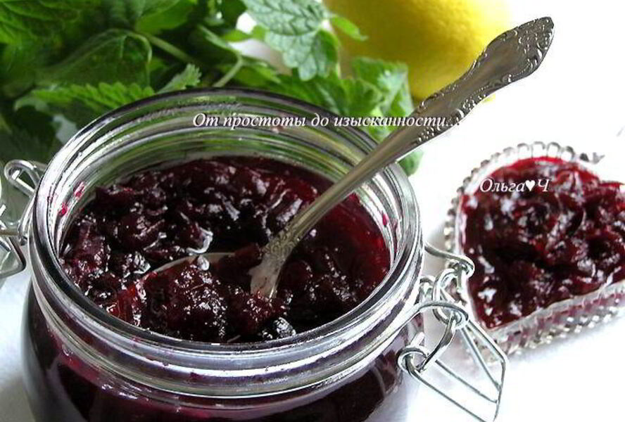 Конфитюр из свеклы с лимоном и мятой