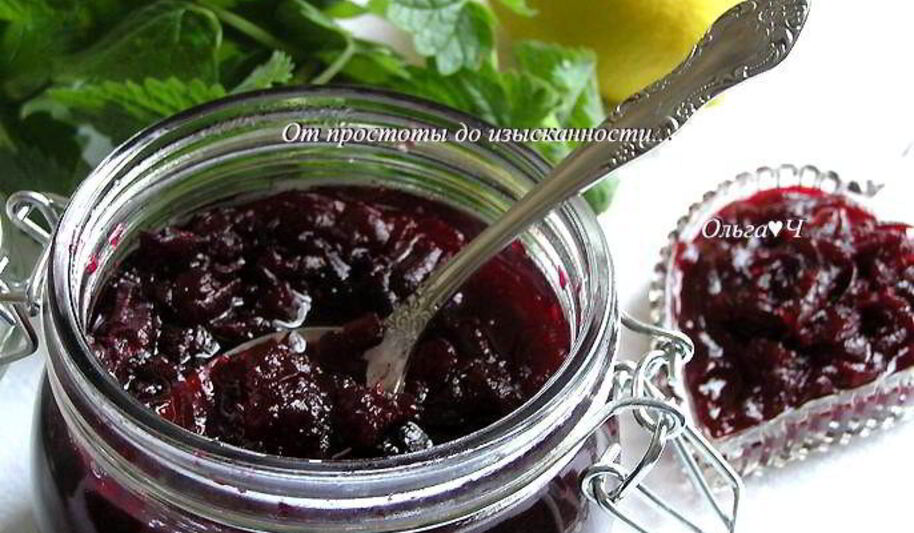 Рецепт конфитюра из свеклы с лимоном и мятой