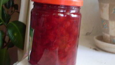 варенье из войлочной вишни с сюрпризом