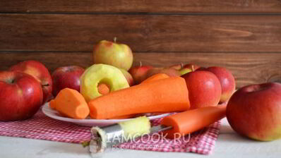 яблочно-морковный сок на зиму через соковыжималку