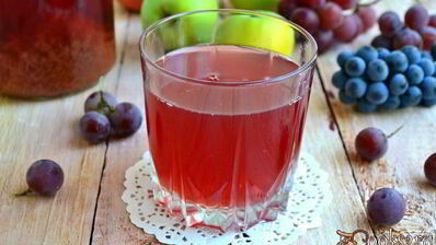 яблочно-виноградный сок на зиму