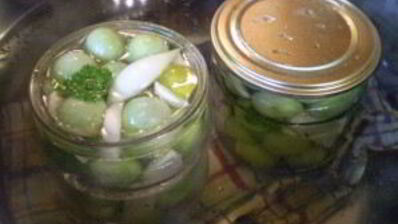 закатка зеленых помидоров на зиму