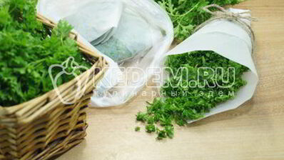 замороженная петрушка на зиму