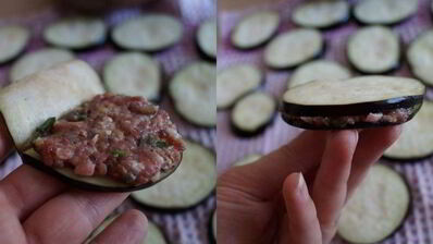 баклажаны с мясом в кляре