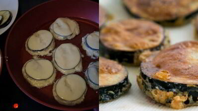 баклажаны с мясом в кляре