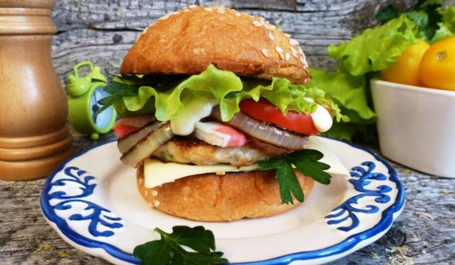 Рецепт бургера крабового луи