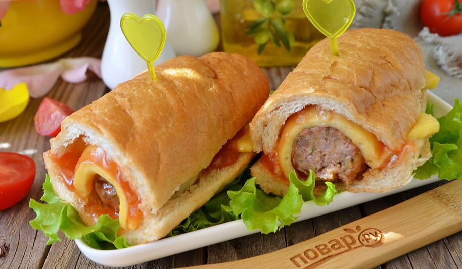 Рецепт бургера с фрикадельками