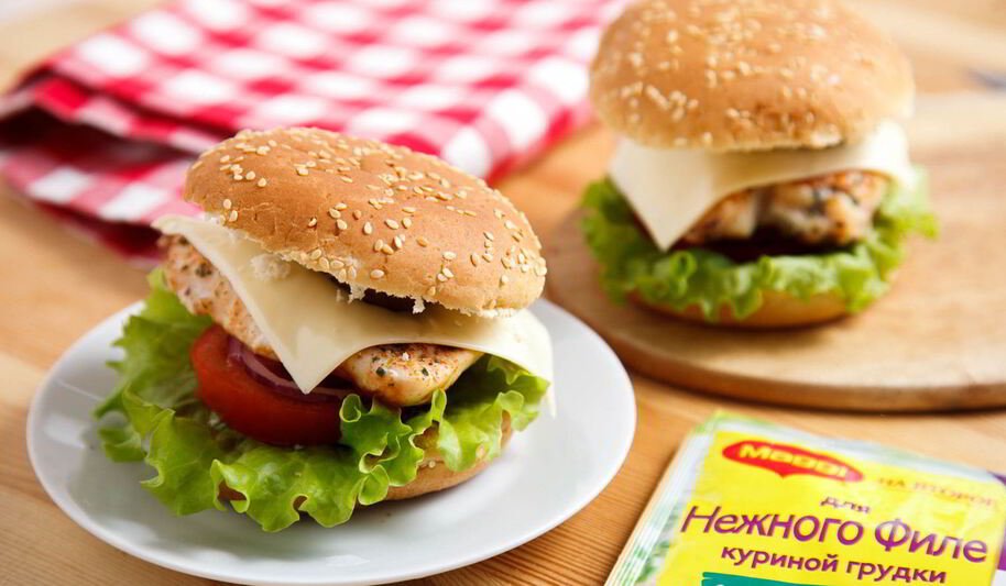 Рецепт бургера с куриной грудкой