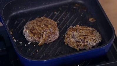 бургеры с красной фасолью и грибами