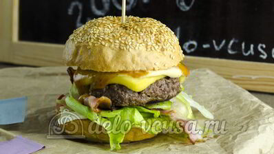 гамбургер c говядиной