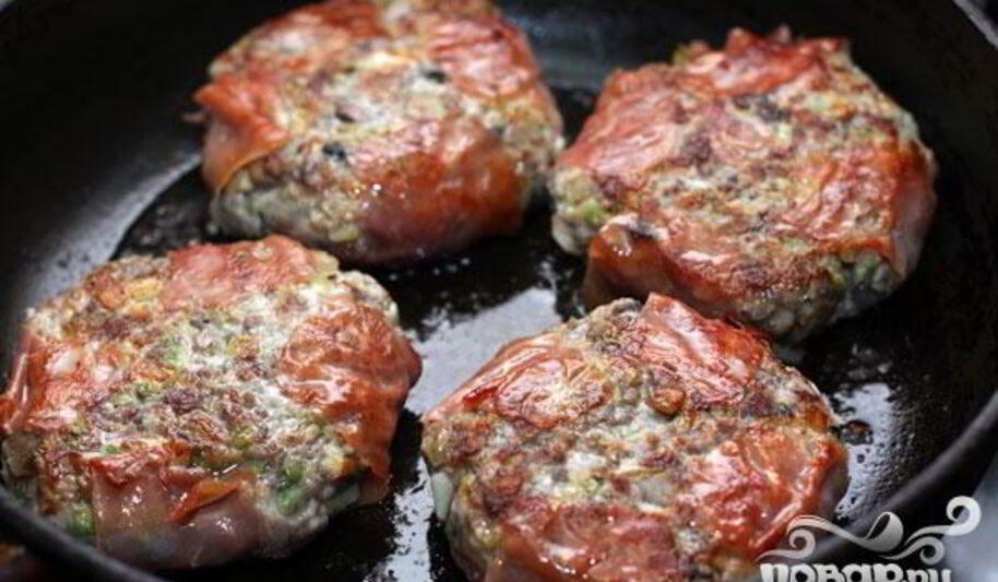 Рецепт гамбургера с белыми грибами