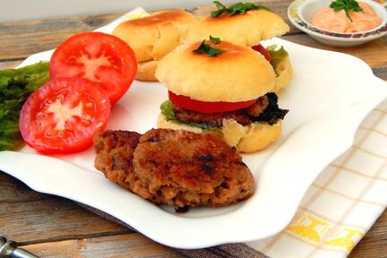 Котлеты для бургеров из фарша