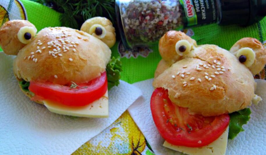 Рецепт веселых бургеров на пикничок